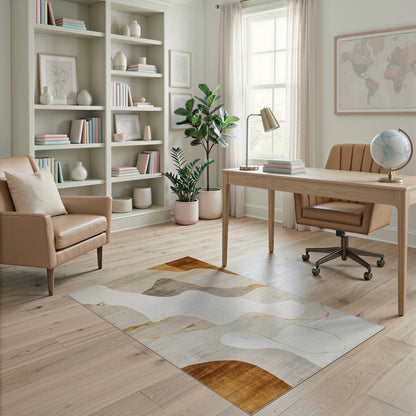 ODIKA Flowing Abstract Neutral Area Rug