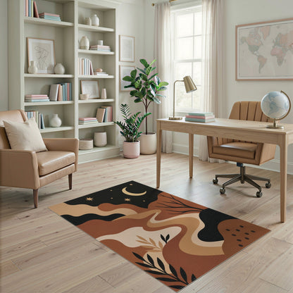 Abstract Moonlit Path Area Rug