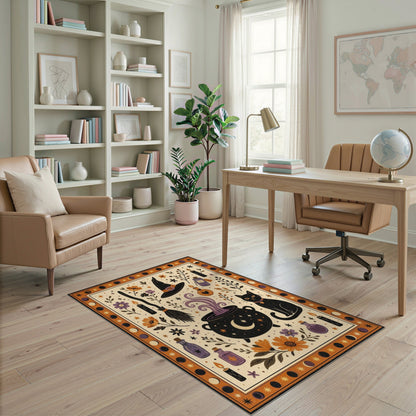 Witch Cauldron Halloween Area Rug