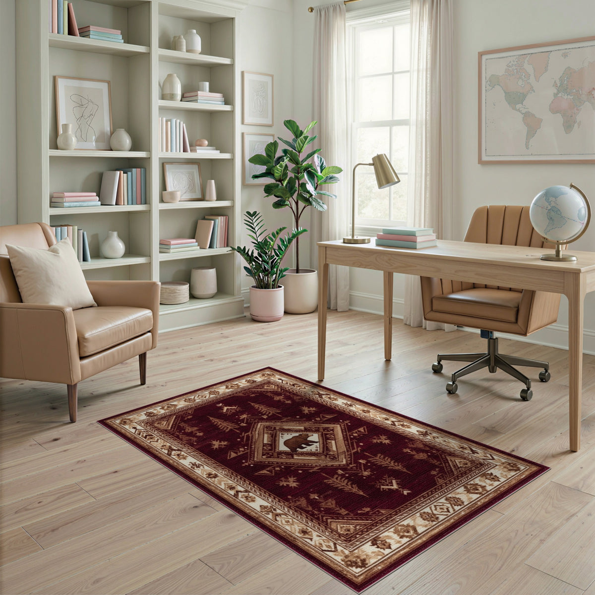 Red Bear Heritage Area Rug
