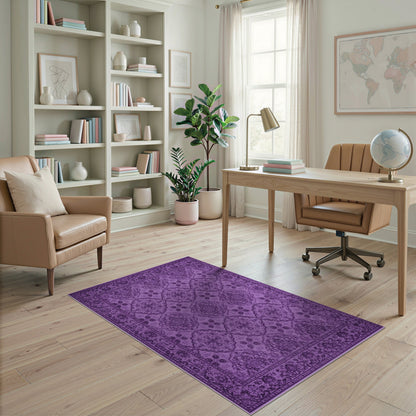 Purple Traditional Persian Area Rug