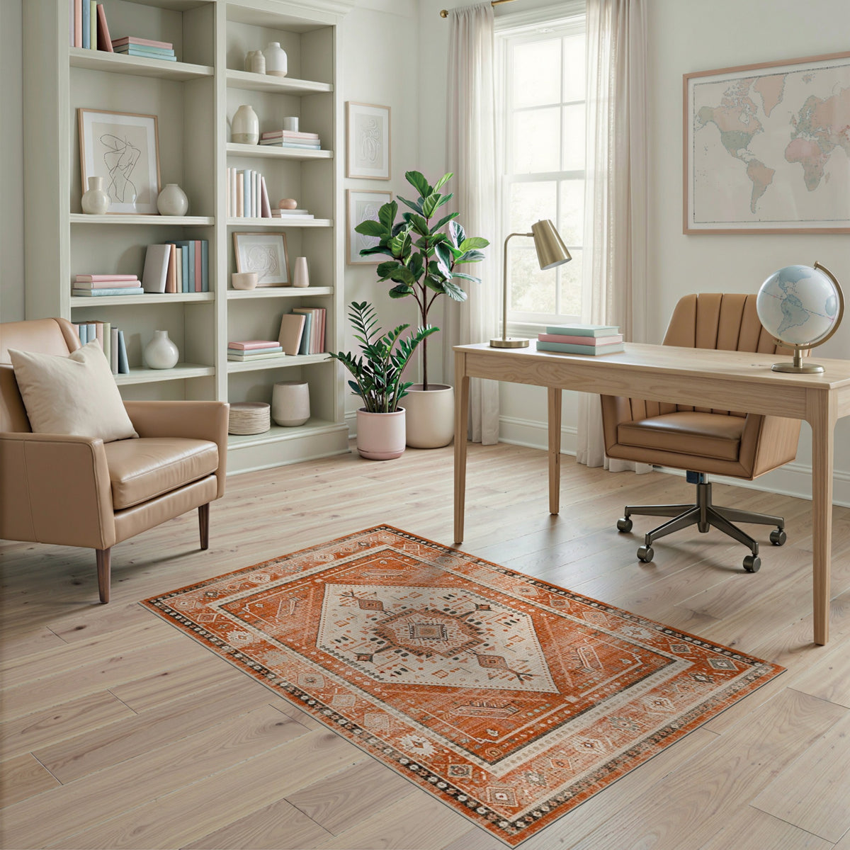 Heritage Tribal Orange Heritage Tribal Diamond Area Rug