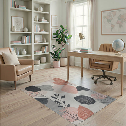 Abstract Leaf Area Rug