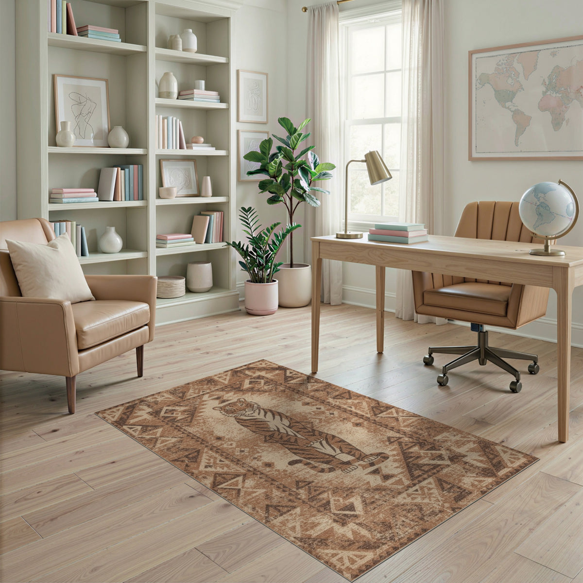 Heritage Tribal Tiger Area Rug