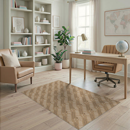 Heritage Tribal Brown Tan Area Rug
