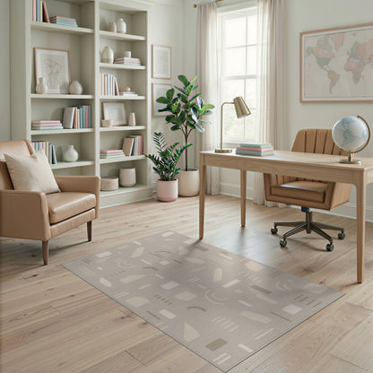 Beige and Neutral Abstract Area Beige Abstract Neutral Area Rug