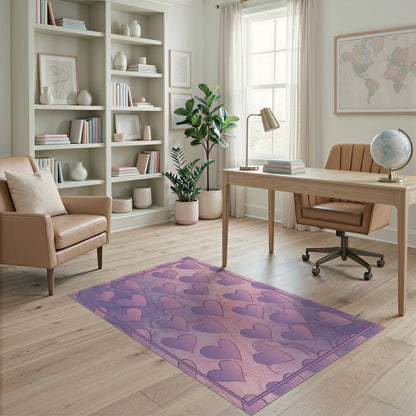 Purple Heart Marble Area Rug