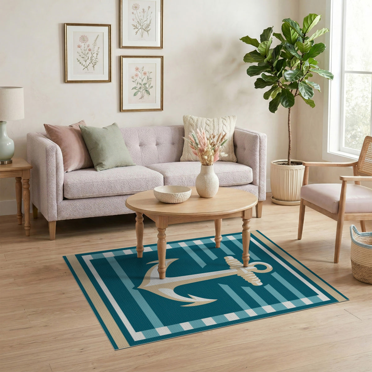 Coastal Anchor Area Rug