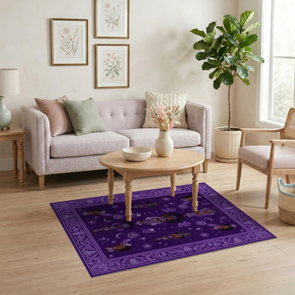 Purple Celestial Heritage Area Rug