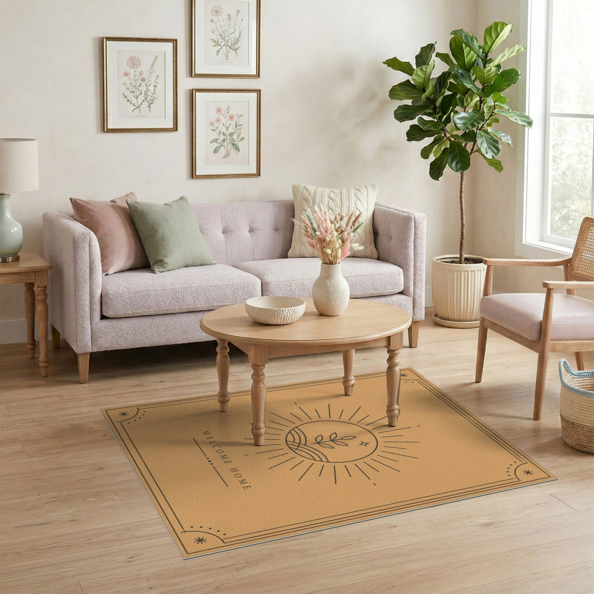 Welcome Home Terracotta Area Rug