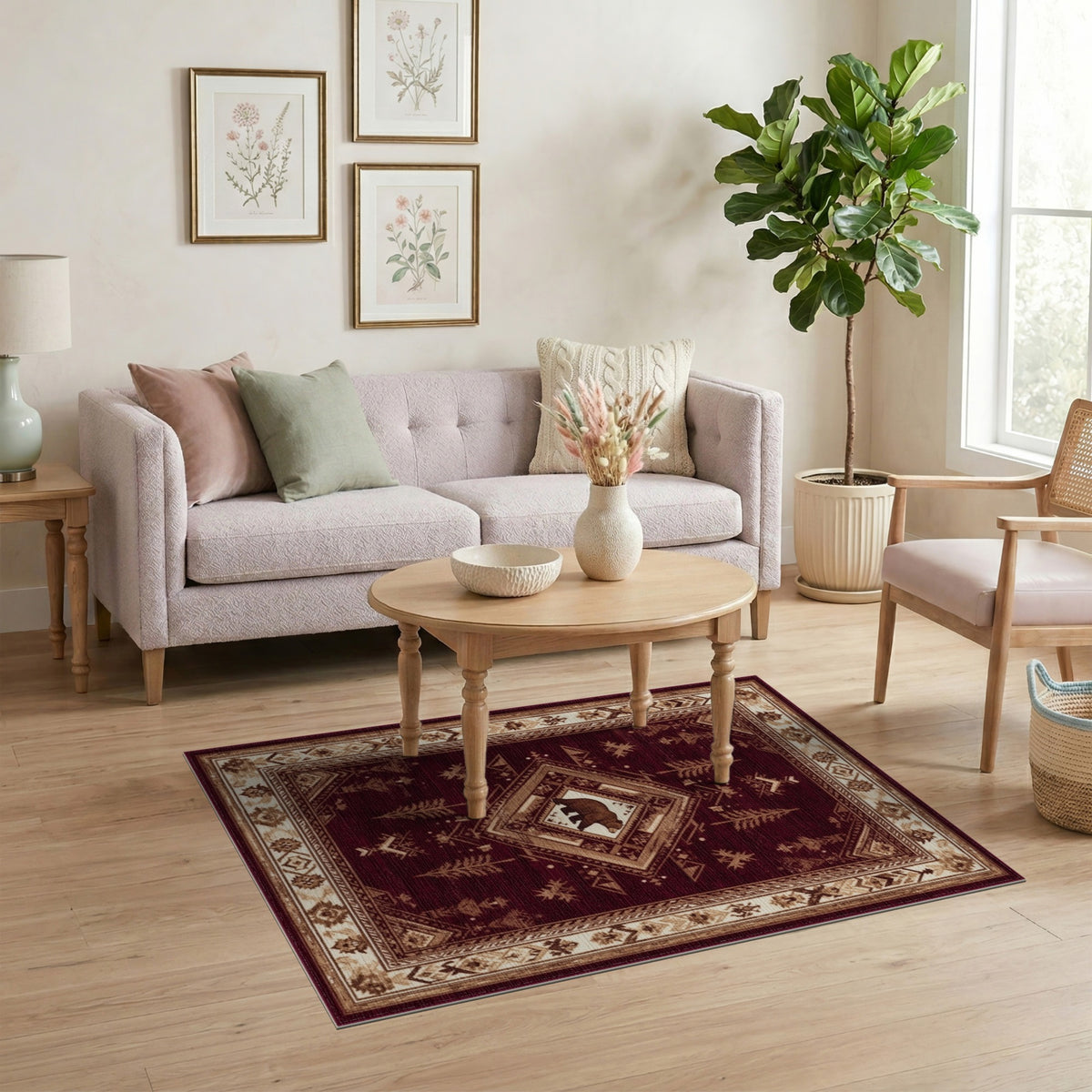 Red Bear Heritage Area Rug