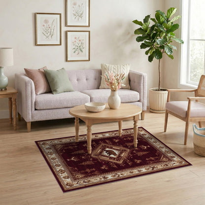 Red Bear Heritage Area Rug