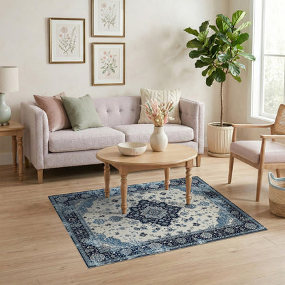 Blue Persian Traditional Area Rug