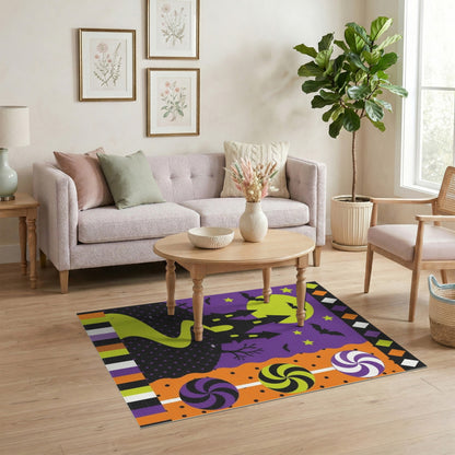 Halloween Castle Kids Washable Area Rug