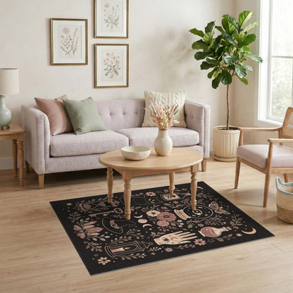 Mystic Moon Witchcraft Area Rug