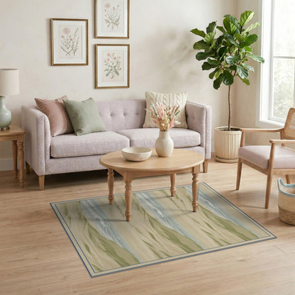 Coastal Dunes Beige Area Rug