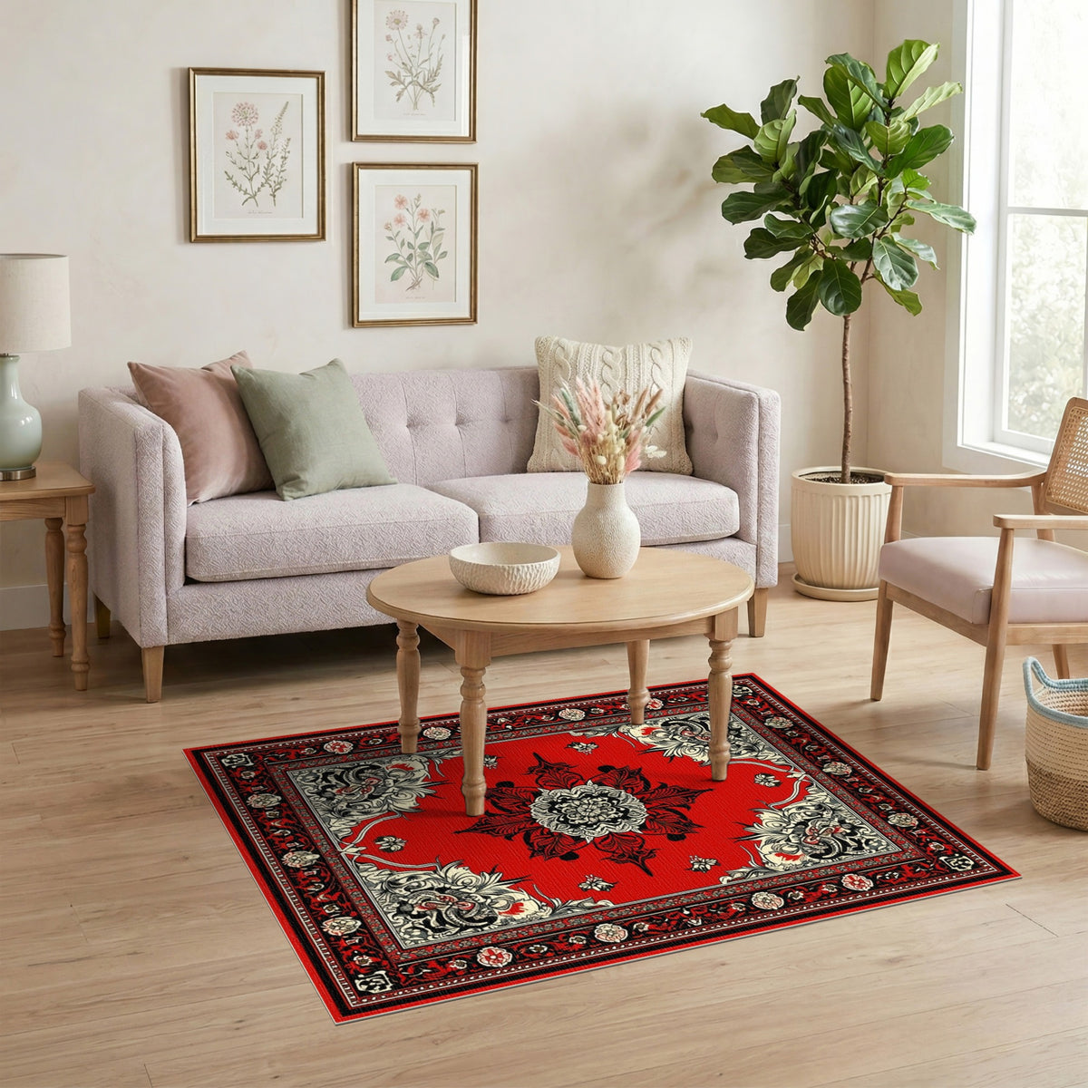 Red Dragon Persian Area Rug