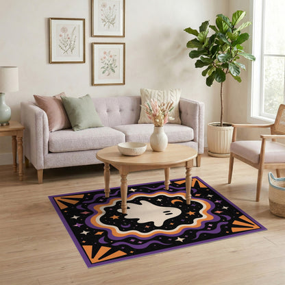 Spooky Ghost Halloween Area Rug