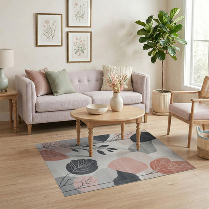 Abstract Leaf Area Rug
