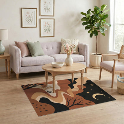 Abstract Moonlit Path Area Rug