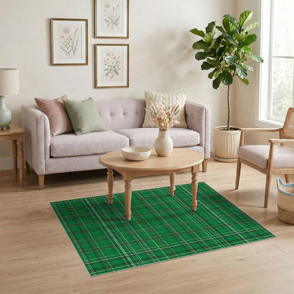 Green Plaid Heritage Area Rug