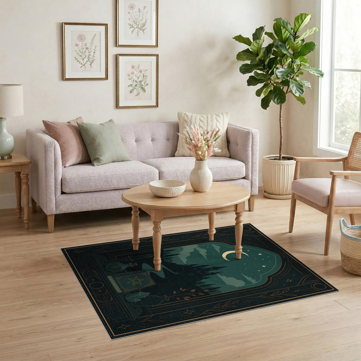 Midnight Castle Mystical Area Rug