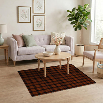 Brown Buffalo Check Plaid Area Rug