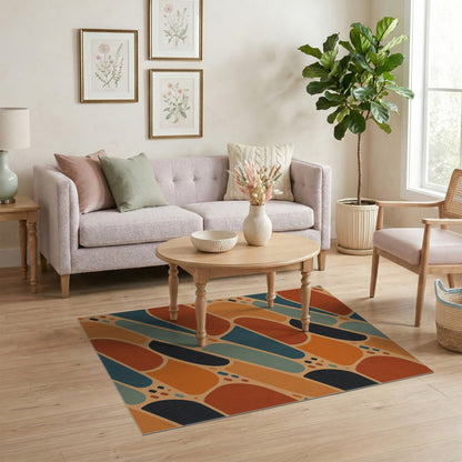 Multi-color and Patterns Multi-Color Abstract Geometric Area Rug