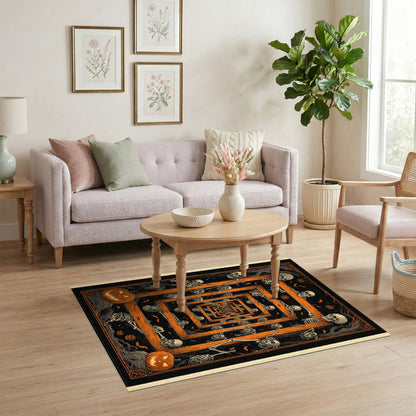 Skeleton Frame Tunnel Halloween Area Rug