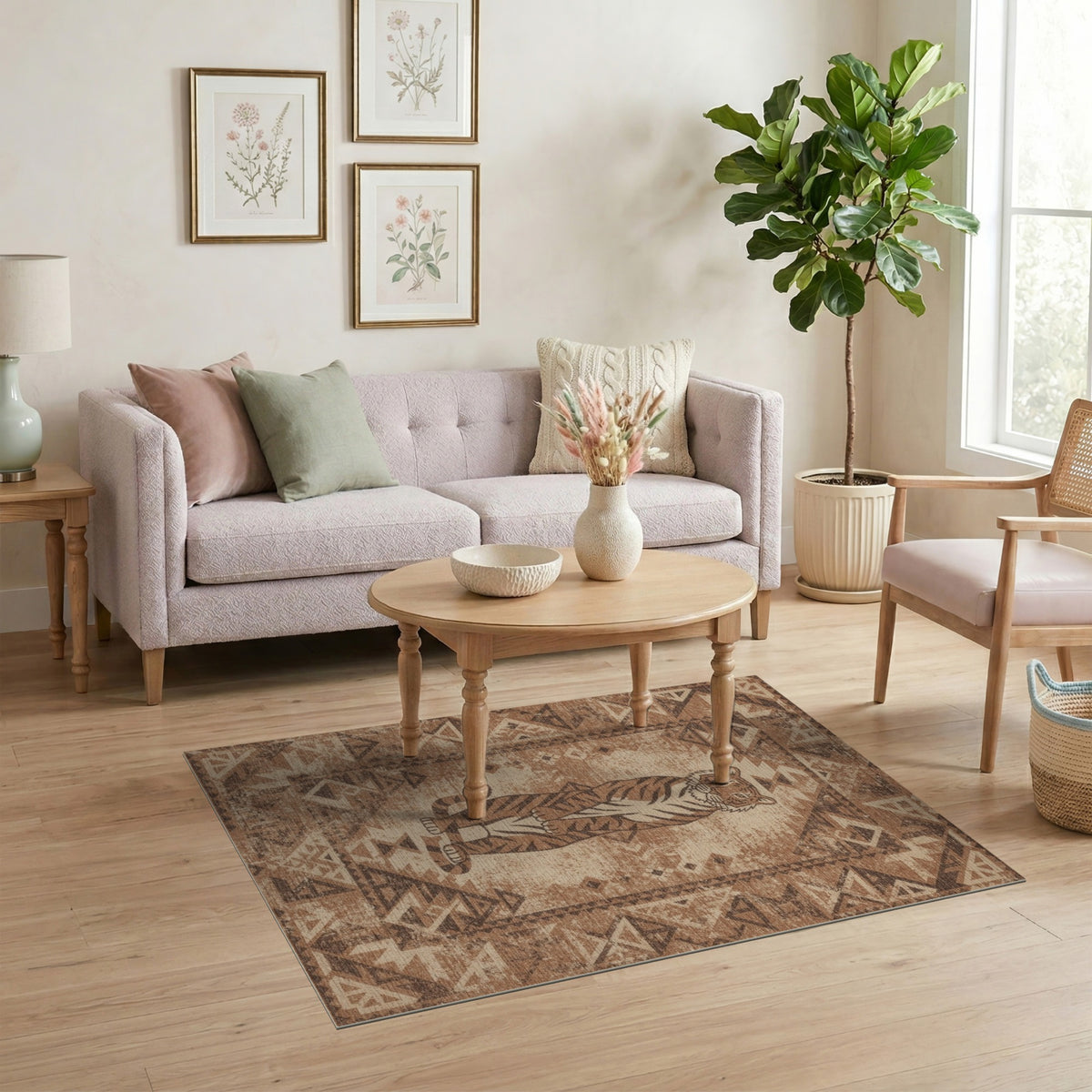 Heritage Tribal Tiger Area Rug