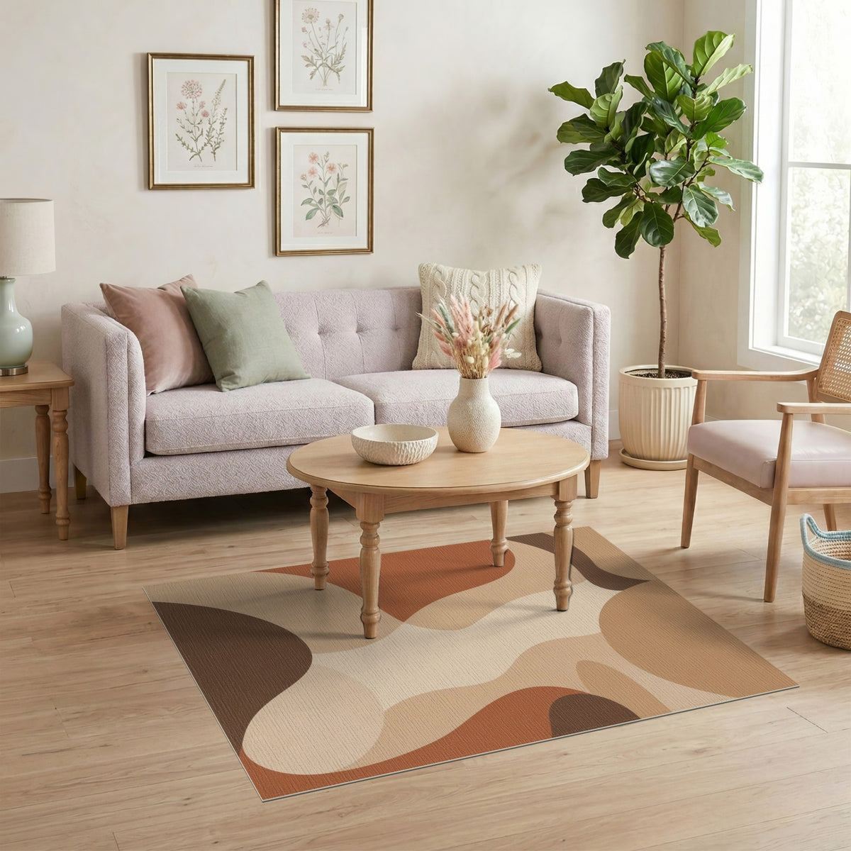 Abstract Area Brown and Tan Abstract Brown Tan Area Rug