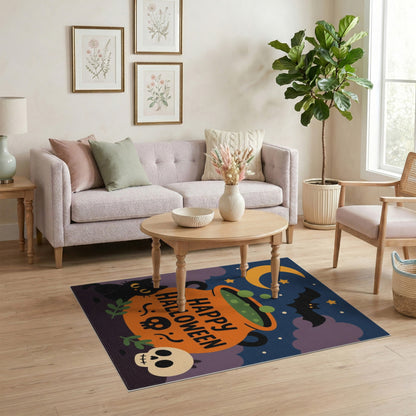 Happy Halloween Cauldron Area Rug