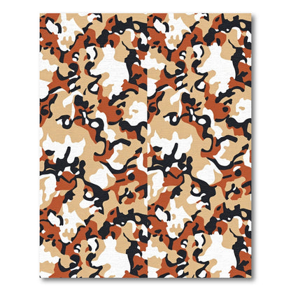 Desert Camouflage Abstract Blotches Rug