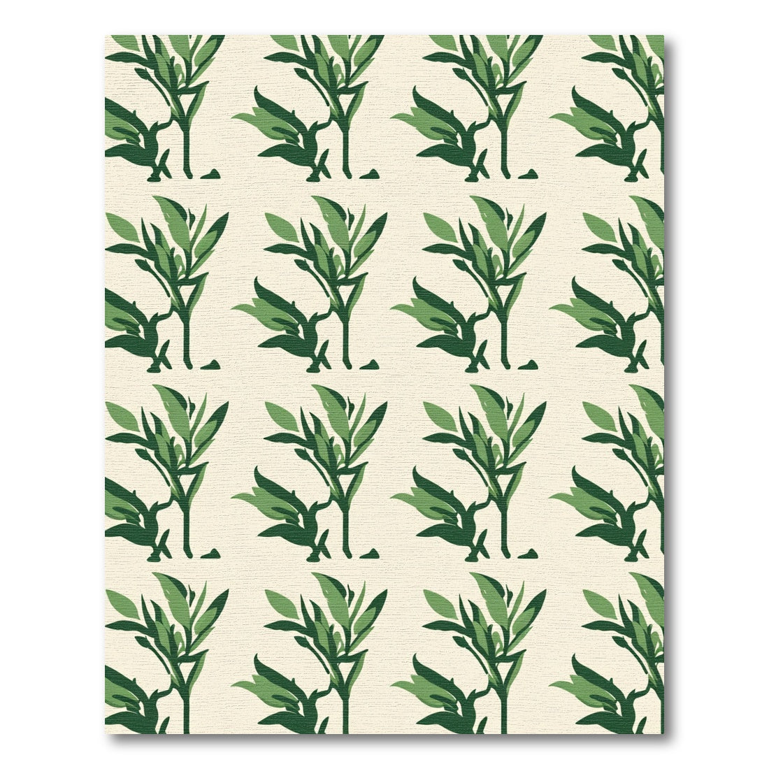 Green Leafy Branches Repeatrug Rug
