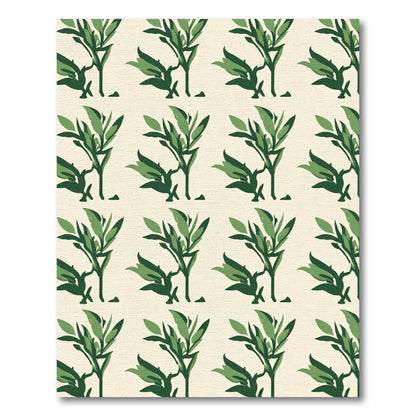 Green Leafy Branches Repeatrug Rug