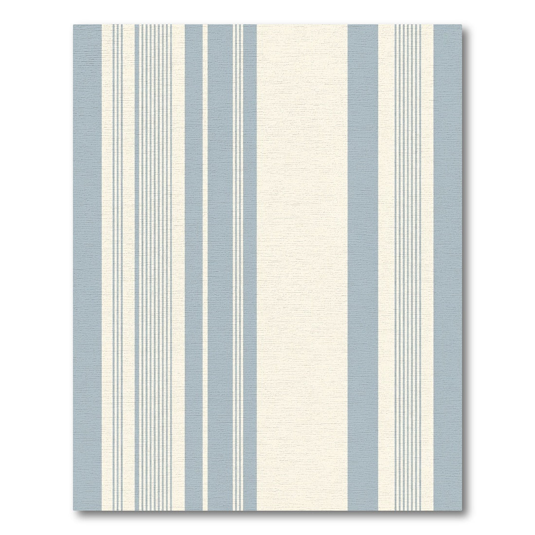 Pale Blue Cream Stripe Repeat Rug