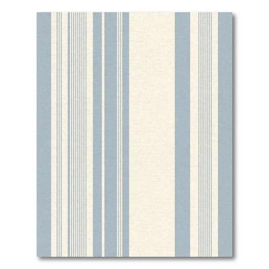 Pale Blue Cream Stripe Repeat Rug