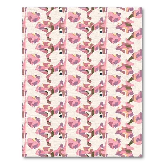 Abstract Pink Orchid Flower Arrangement Rug