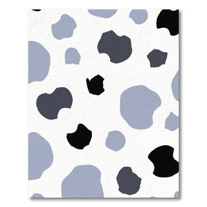 Abstract Spot Black Gray Blue Rug