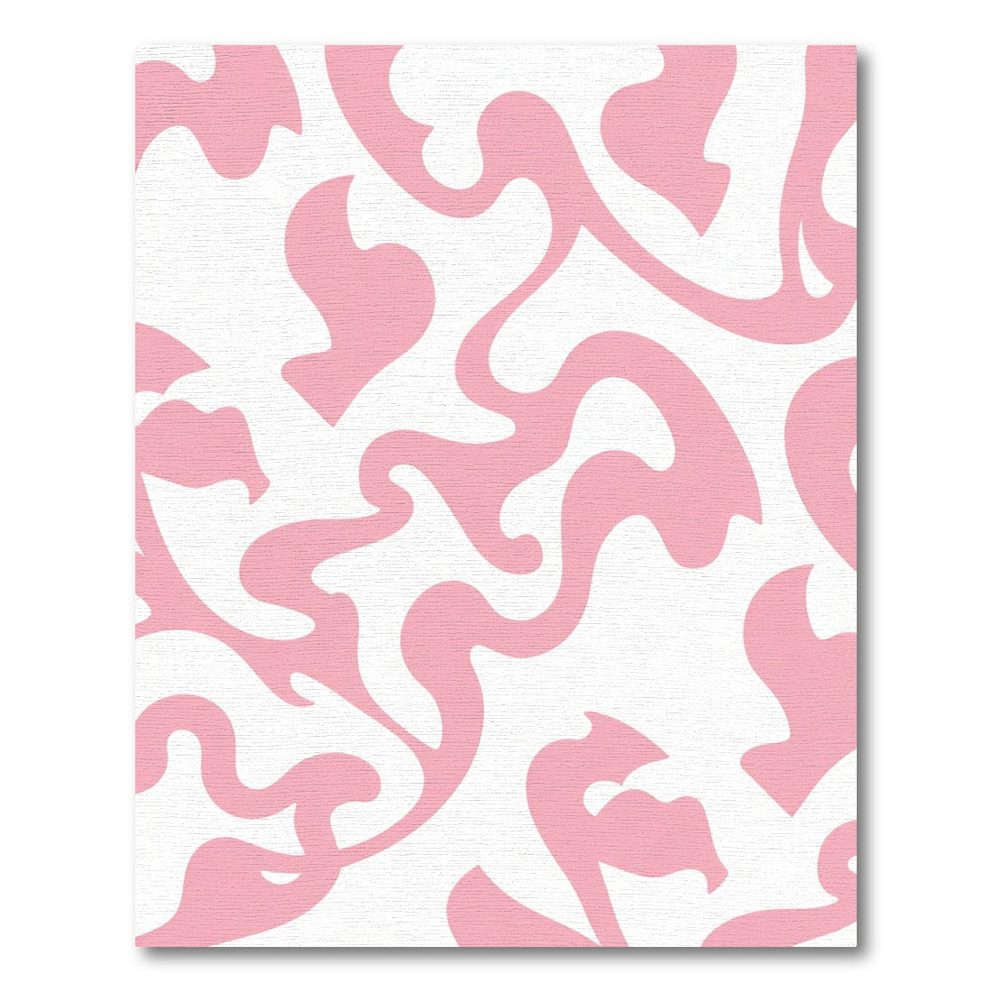 Pastel Pink Swirl Abstract Rug