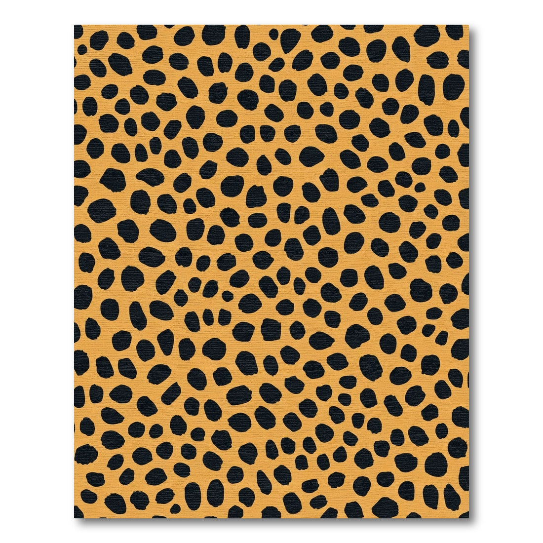 Amber Black Spotted Animal Print Rug