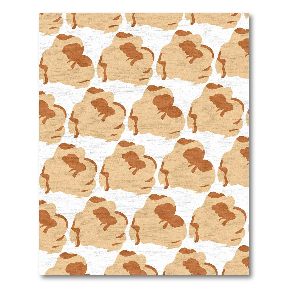 Warm Beige Soft Cloud Pattern Rug