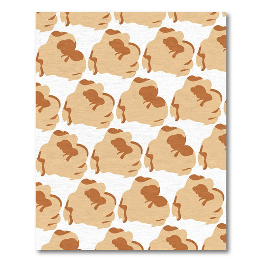 Warm Beige Soft Cloud Pattern Rug