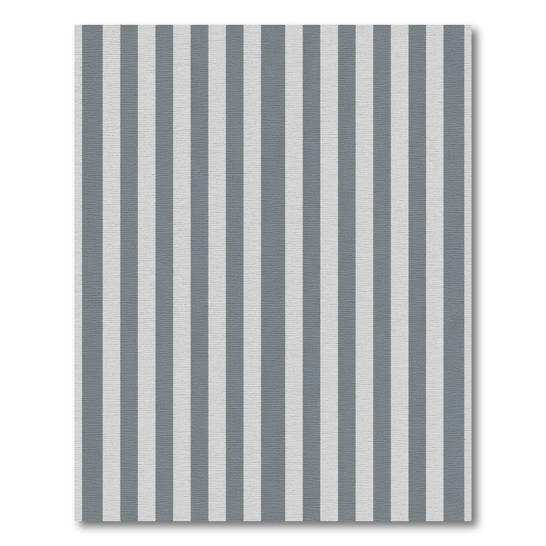 Classic Gray White Stripe Rug