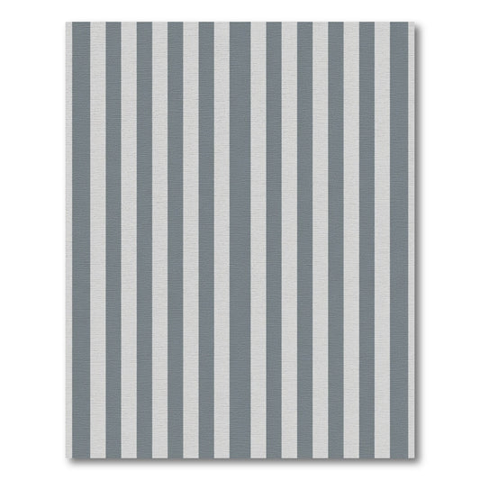 Classic Gray White Stripe Rug