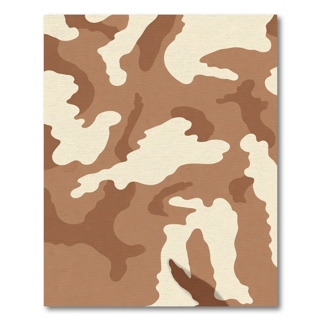 Camouflage Desert Brown Patchwork Rug