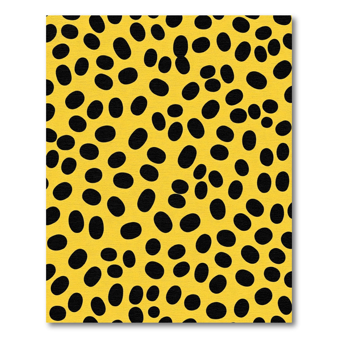Bold Yellow Black Spots Rug