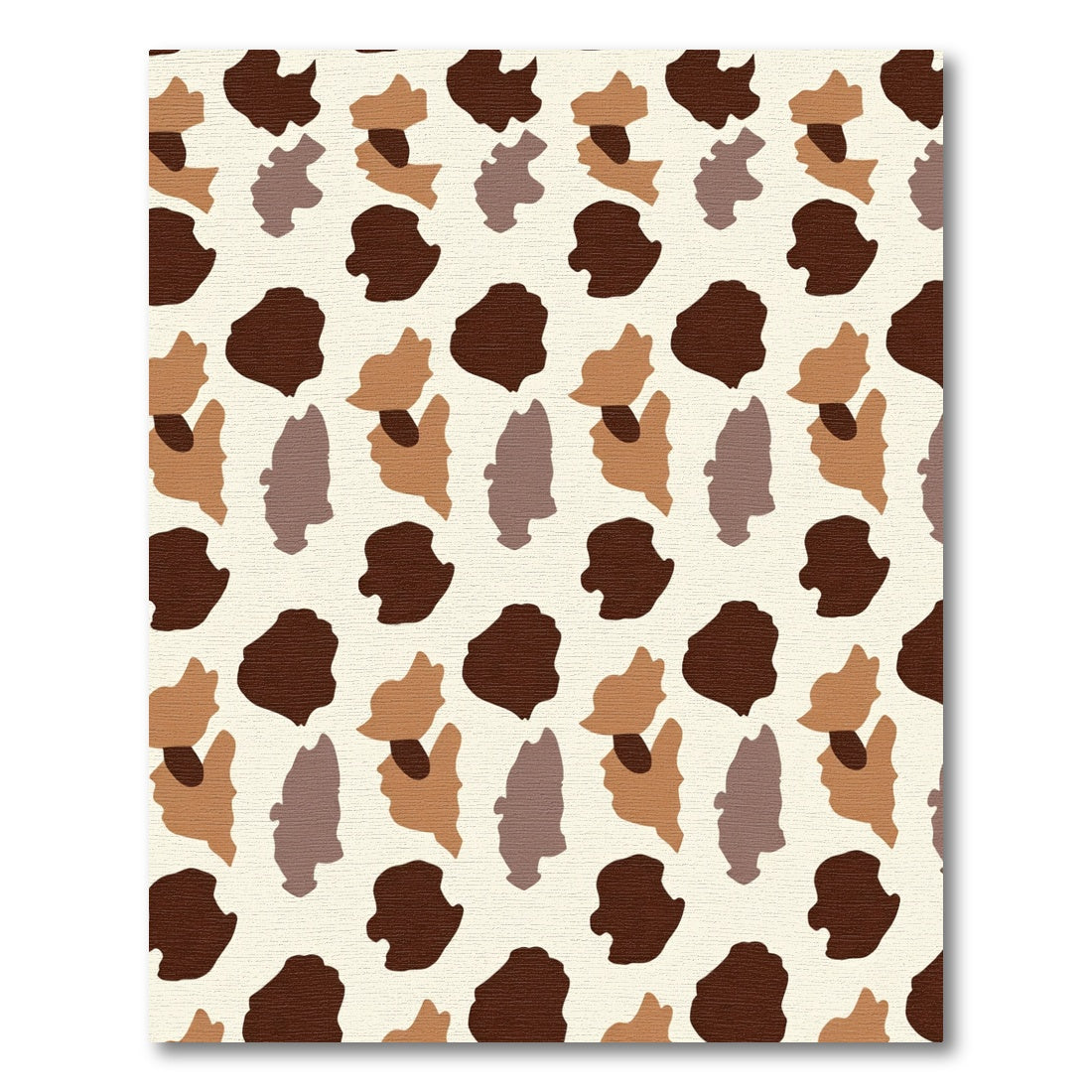 Earthy Animal Print Organic Shapes Rug