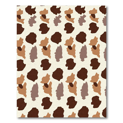 Earthy Animal Print Organic Shapes Rug