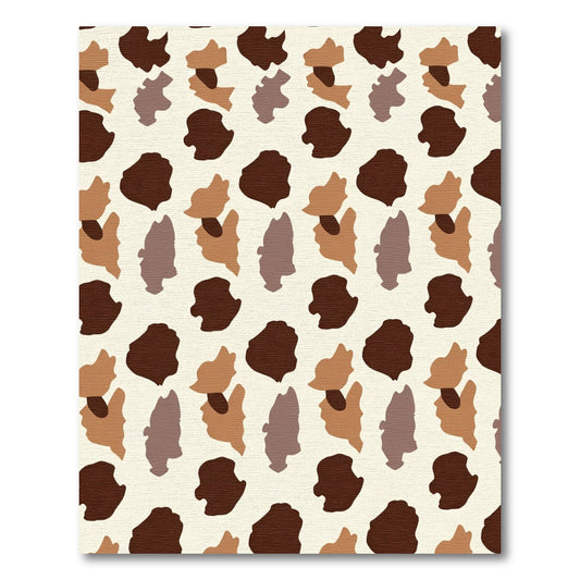 Earthy Animal Print Organic Shapes Rug